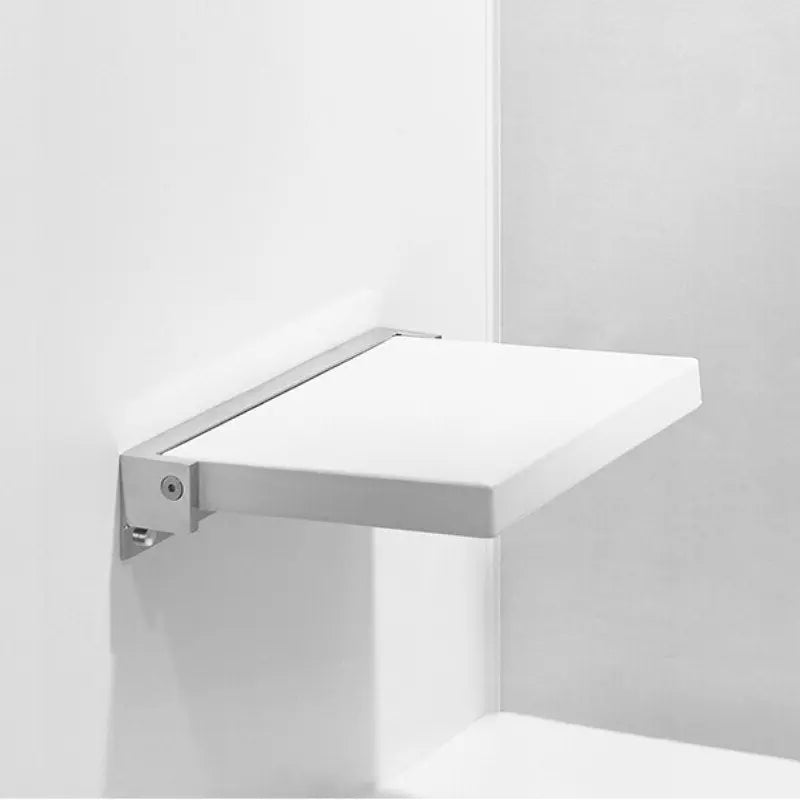 Wall Mount Bathroom Shower Folding Stool Shoe Hidden Changing Seat Care Curated