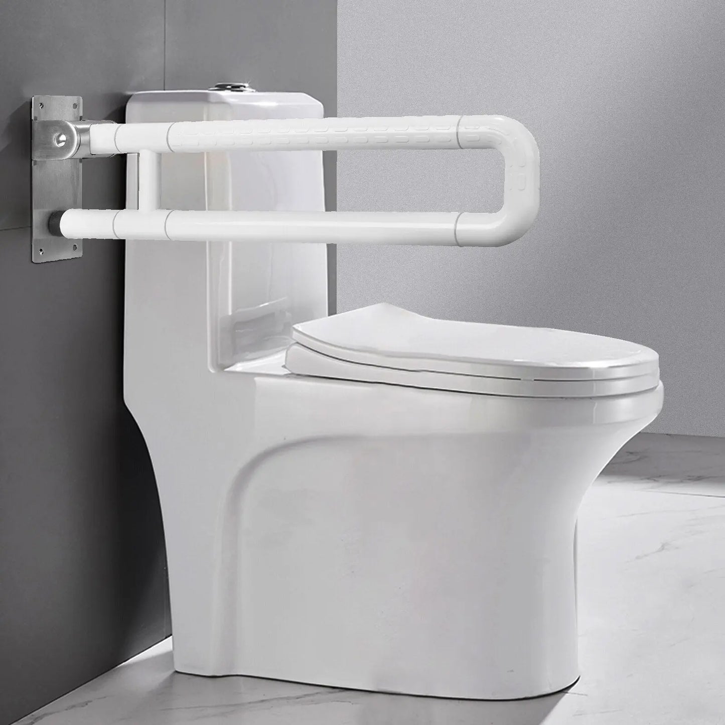 Bathroom Grab Bars Toilet Safety U Shape Handle Support Handrail Wall Mount Care Curated
