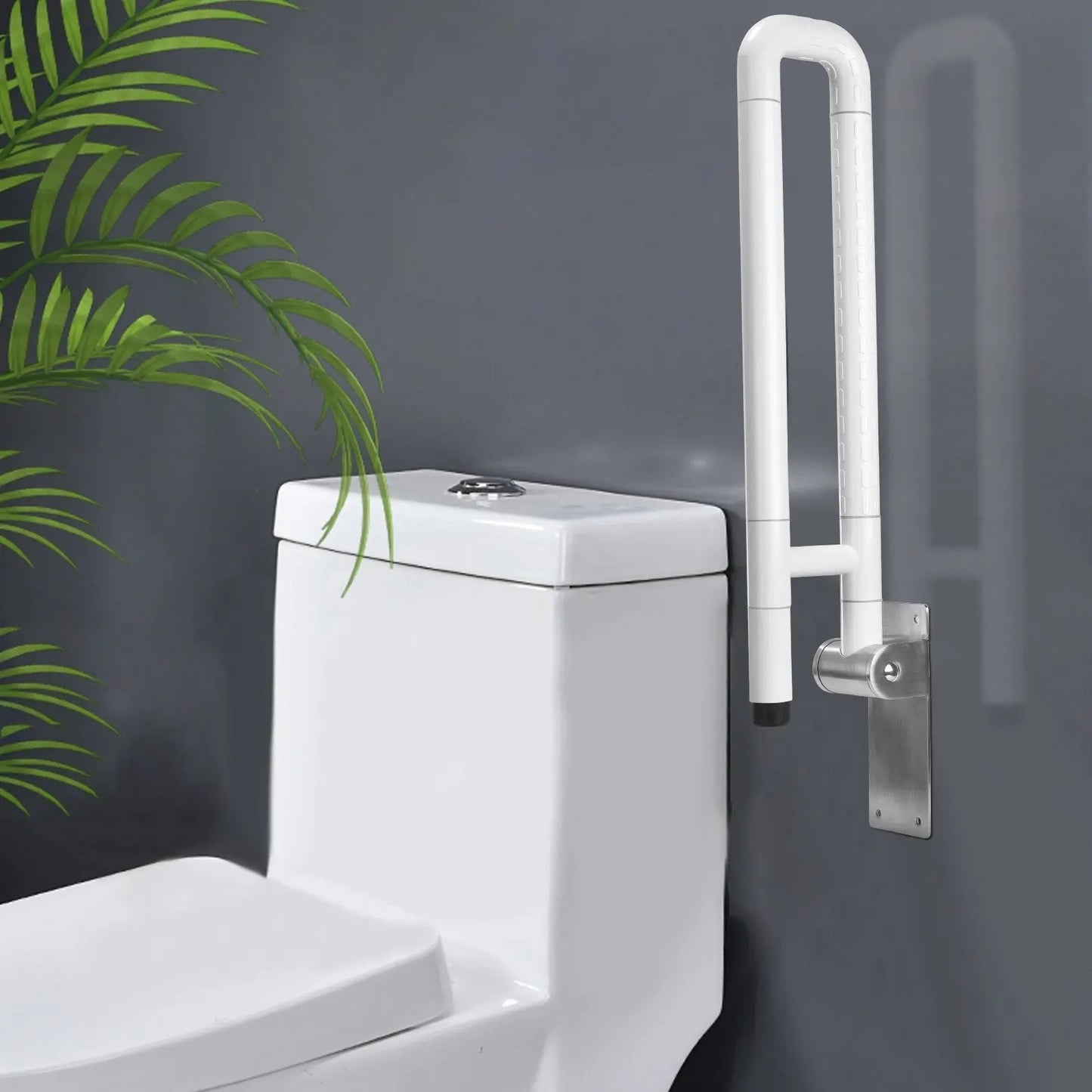 Bathroom Grab Bars Toilet Safety U Shape Handle Support Handrail Wall Mount Care Curated