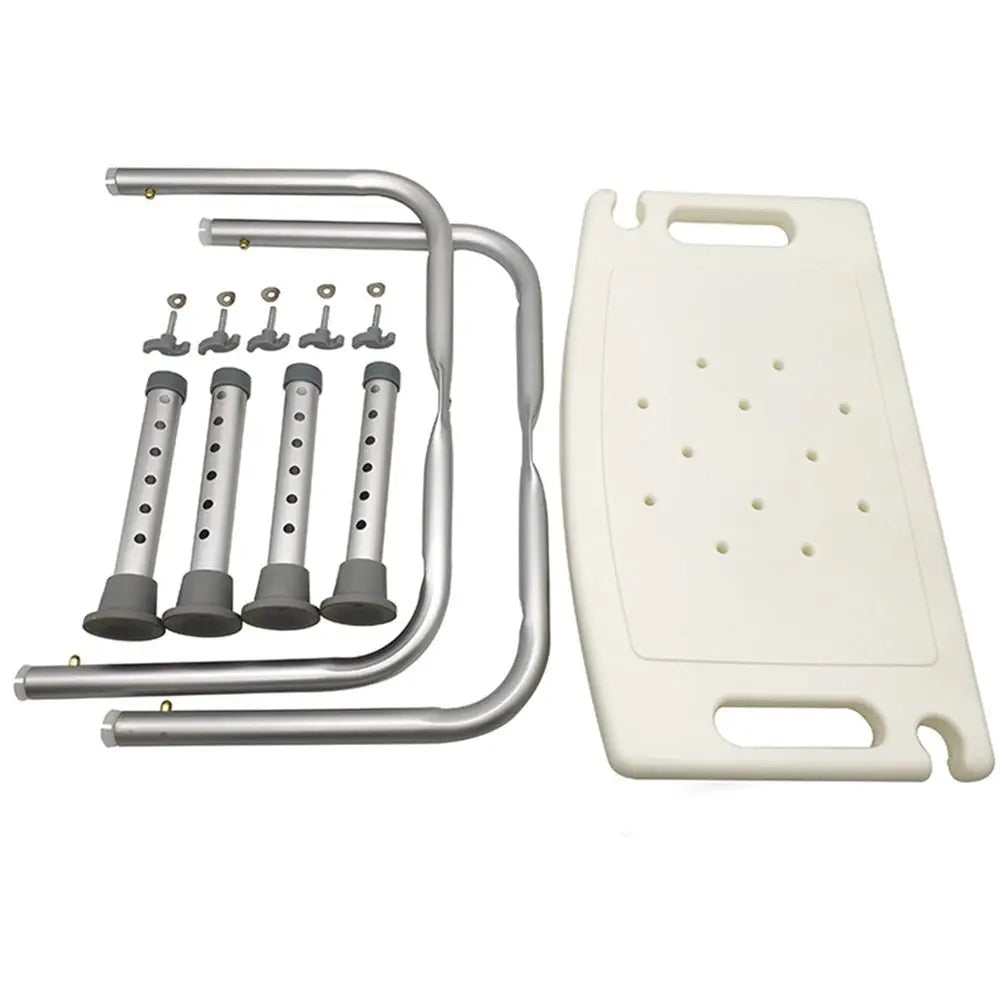 Portable Bathroom Shower Chair Height Adjustable Bathing Stool Care Curated
