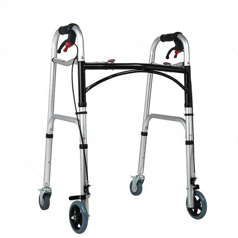 Portable Walker Rollator Walking Stick Aluminum Alloy Walking Mobility Aid For Elderly Care Curated