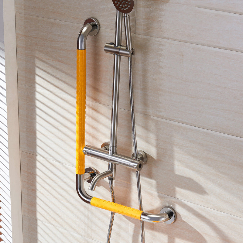 Stainless Steel Bathroom Safety Grip Non-slip Grab Bars Wall Mount Handle Grip Toilet Bathtub Handrail Grab
