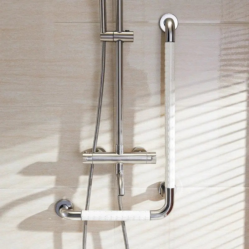 Stainless Steel Bathroom Safety Grip Non-slip Grab Bars Wall Mount Handle Grip Toilet Bathtub Handrail Grab Care Curated