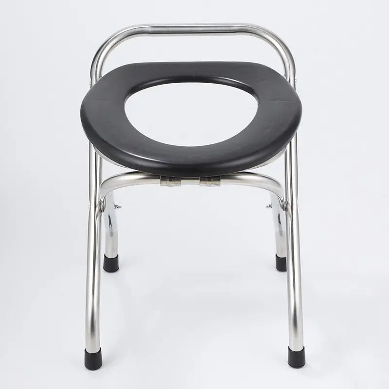Lightweight Toilet Stainless Steel Stool Chair Foldable Commode for Pregnant Elderly Care Curated
