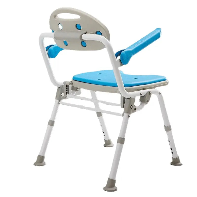 Elderly Bath Shower Chair Folding Toilet Sitting Non-Slip Shower Stool Care Curated